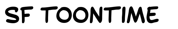 SF Toontime font preview